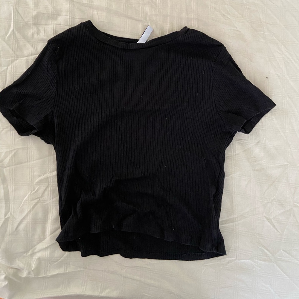Black crop top